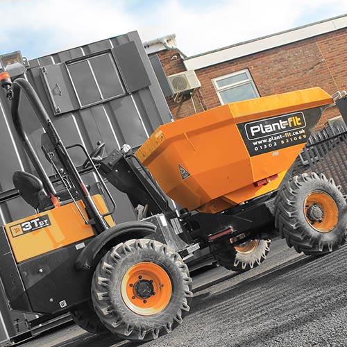 Plant-Fit offer various Site Dumpers from manufacturers such as JCB and Thwaites.