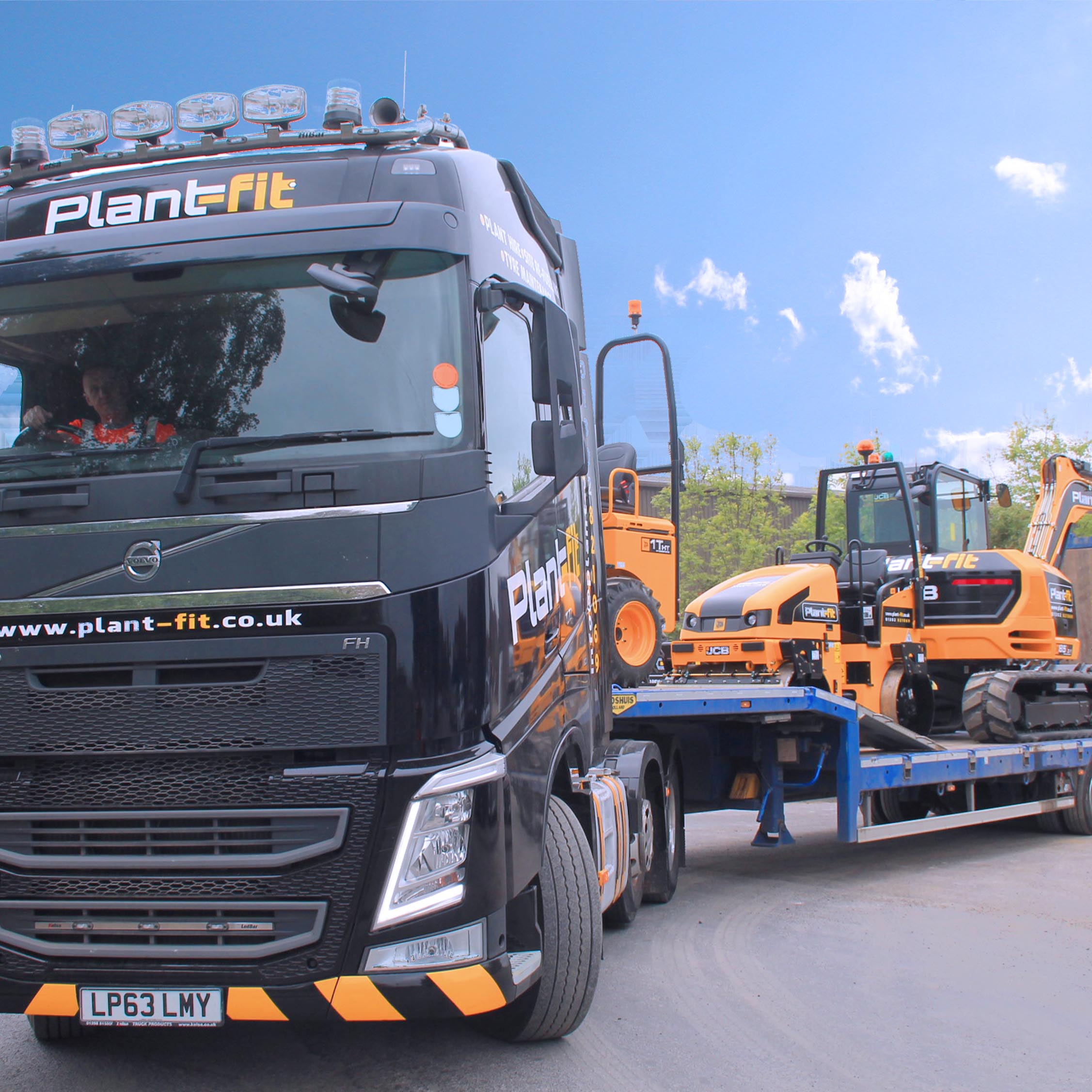 Plant Fit can deliver your or our vehicles on our very own low loader hire.